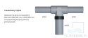 Trójnik PEFLEX EPS 2.0 – przyłącza Ø160 i Ø200 mm