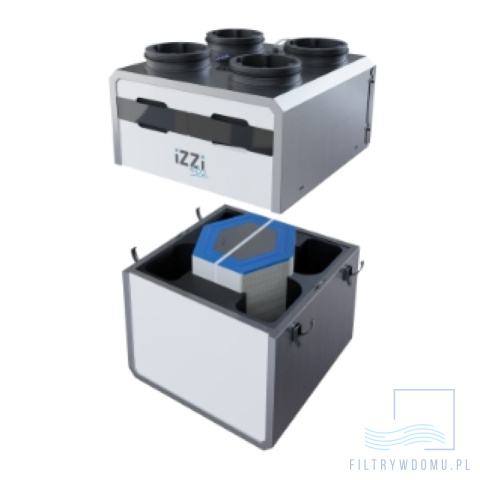 Rekuperator iZZi 402 ERV + moduł stałego przepływu (wersja prawa) Rekuperator iZZi 402 ERV + moduł stałego przepływu (wersja prawa)